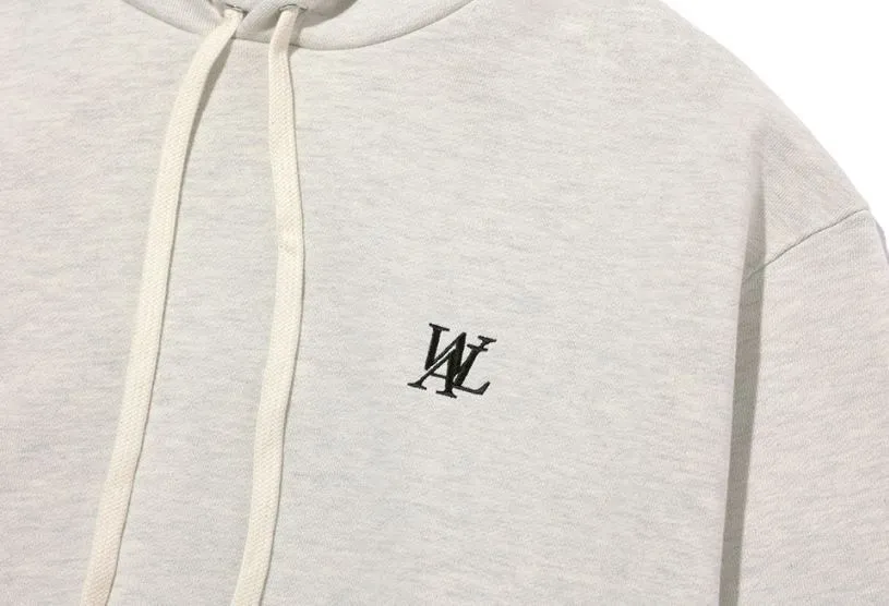 WOOALONG  |Unisex Street Style Long Sleeves Plain Cotton Oversized Logo