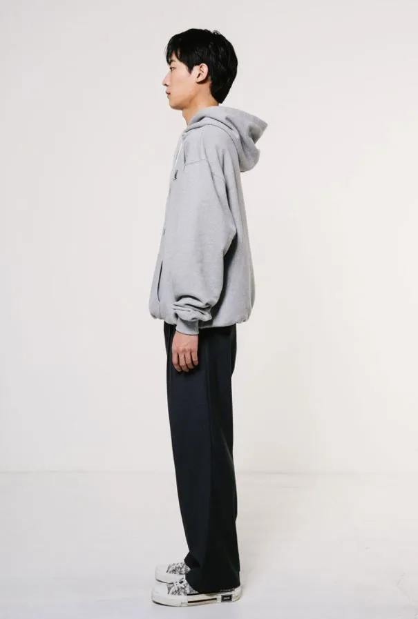 WOOALONG  |Unisex Street Style Long Sleeves Plain Cotton Oversized Logo