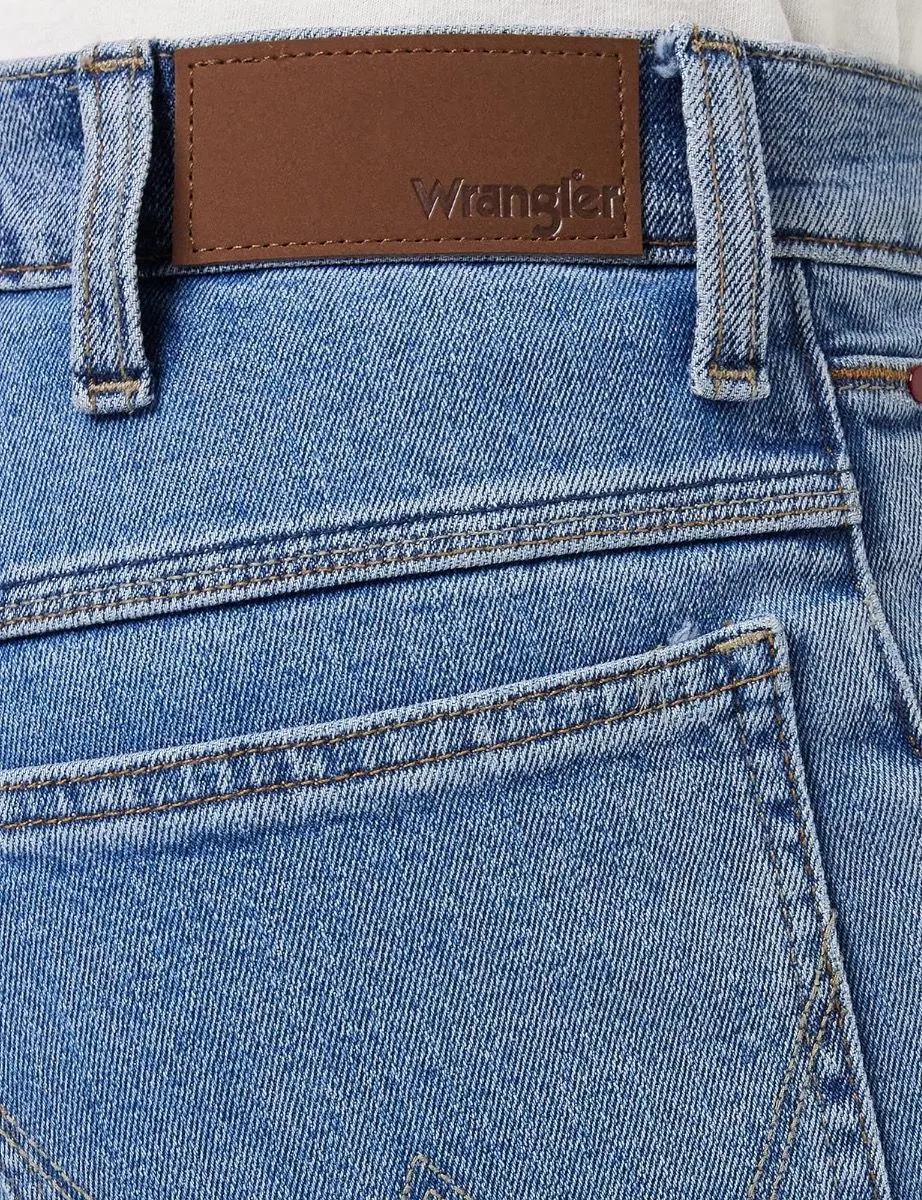 Wrangler Red Kabel Straight Stretch Denim Jeans Great Blue