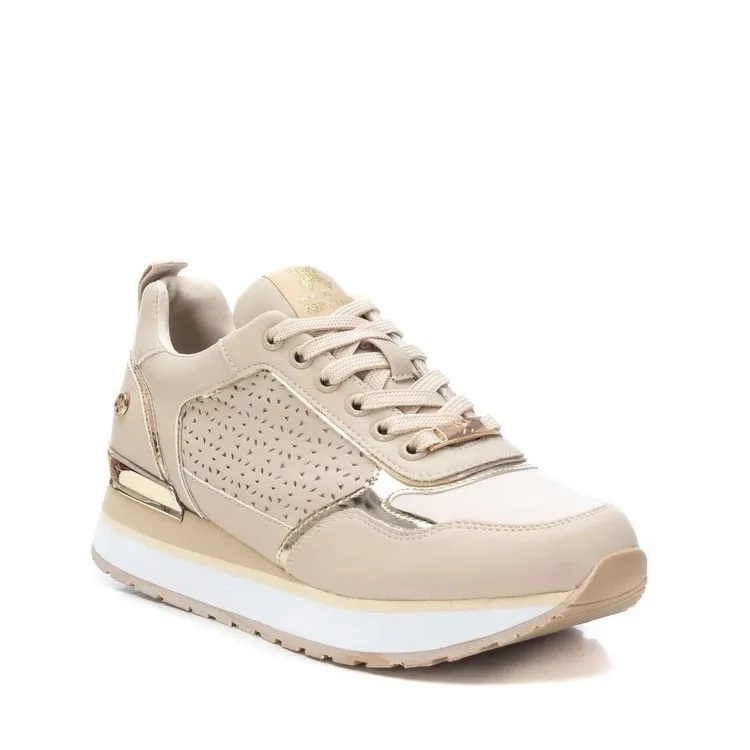 XTI 142403 Scarpe Donna Sneaker Stringati Beige