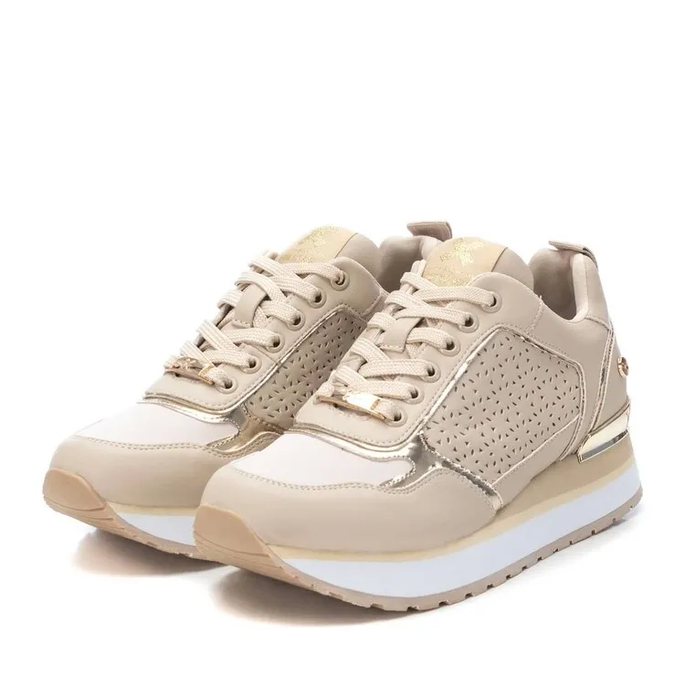 XTI 142403 Scarpe Donna Sneaker Stringati Beige