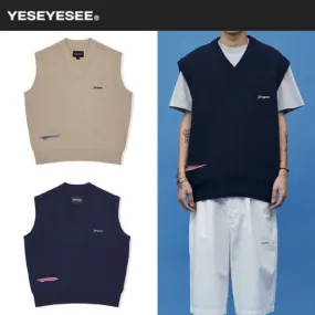 YESEYESEE  |Unisex Street Style Logo Vests & Gillets