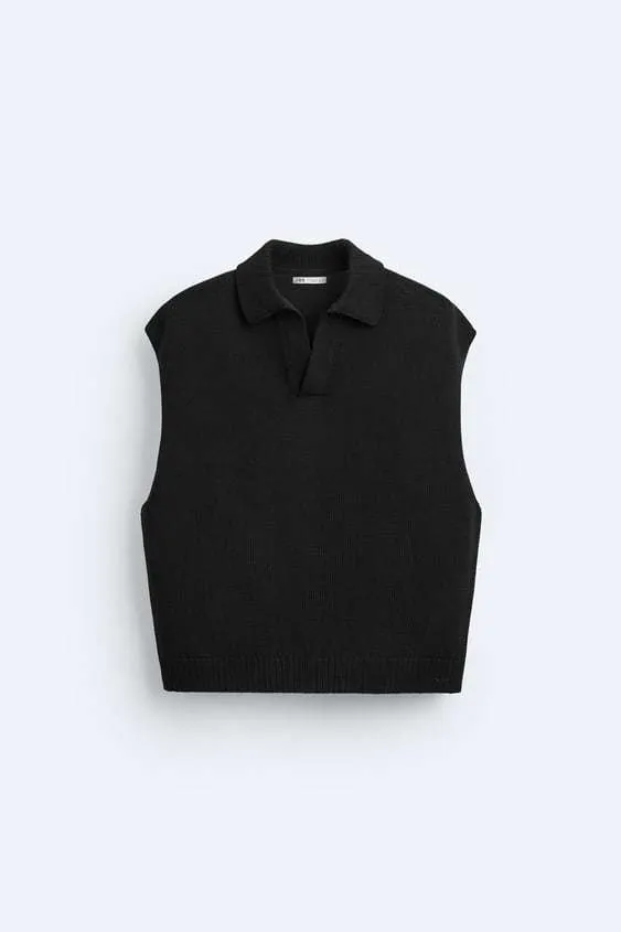 ZARA  |Street Style Plain Vests & Gillets